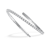 Round cut Lab Grown Diamond Flexible Bangle 6.00 ct