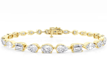 Multi-Shape Lab Grown Diamond Tennis Bracelet 7.00 cttw