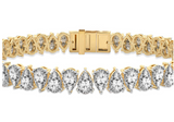 Tennis Bracelet Pear Shape Lab Grown Diamonds 10.00 cttw