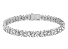 Tennis Bracelet Pear Shape Lab Grown Diamonds 10.00 cttw