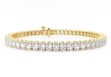 Oval Cut Lab Grown Diamond Tennis Bracelet 8.00 ctw