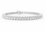 Oval Cut Lab Grown Diamond Tennis Bracelet 8.00 ctw