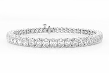 Oval Cut Lab Grown Diamond Tennis Bracelet 10.50 ctw