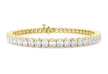 Oval Cut Lab Grown Diamond Tennis Bracelet 10.50 ctw