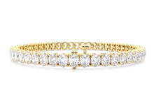 Oval Cut Lab Grown Diamond Tennis Bracelet 10.50 ctw