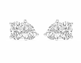 TOI ET MOI Oval & Pear Lab Grown Diamond Stud Earrings 2.00 ct tw