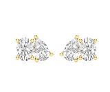 TOI ET MOI Oval & Pear Lab Grown Diamond Stud Earrings 2.00 ct tw