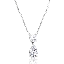 Duo Drop Lab Grown Diamond Pendant 1.50 ct tw