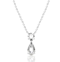 Duo Drop Lab Grown Diamond Pendant 1.50 ct tw