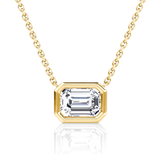 Civilised Emerald Lab Grown Diamonds Pendant