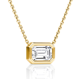 Civilised Emerald Lab Grown Diamonds Pendant