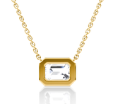 Civilised Emerald Lab Grown Diamonds Pendant