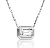 Civilised Emerald Lab Grown Diamonds Pendant