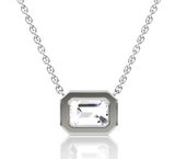 Civilised Emerald Lab Grown Diamonds Pendant