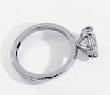 The 6-prong Hidden Halo Solitaire Ring