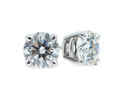 4.00 carat + VS2-VS1 , D-E COLOUR,  LAB GROWN DIAMOND EARRINGS