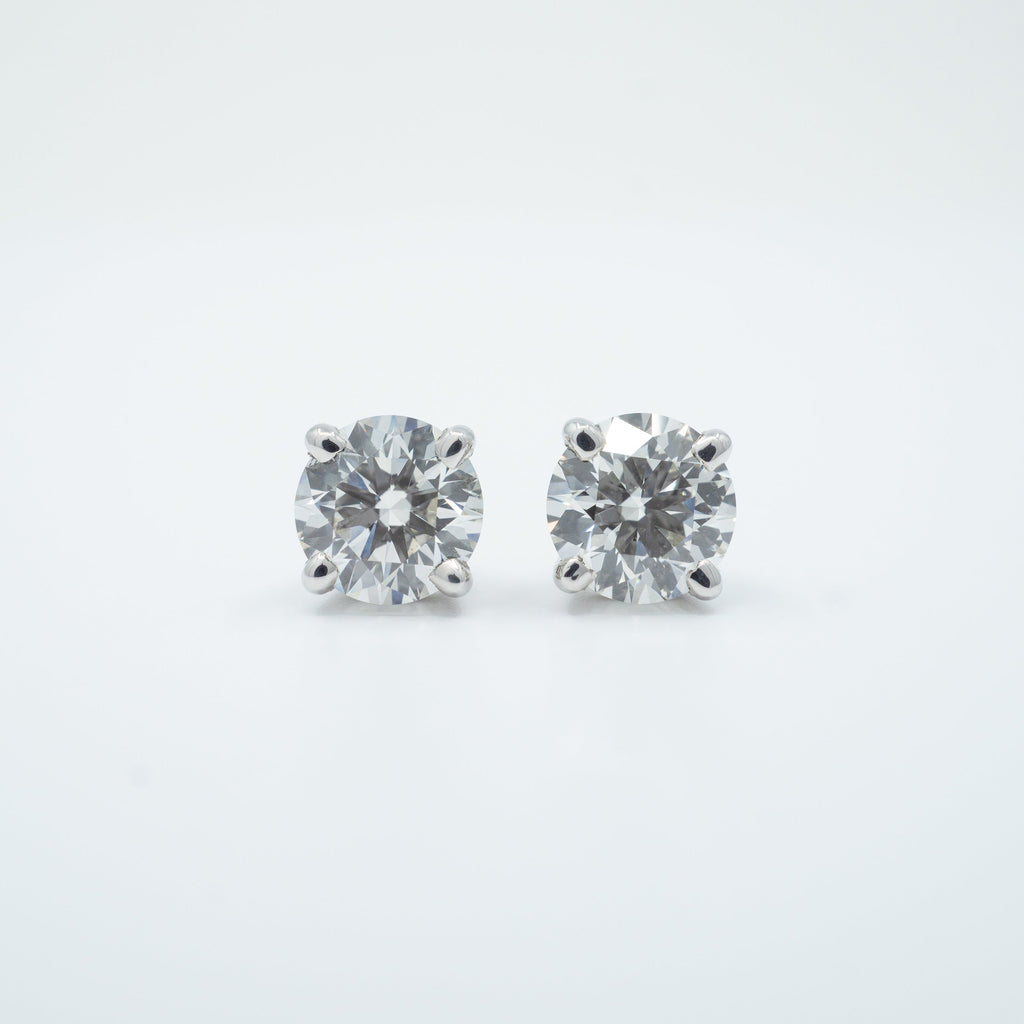4.00 carat + VS2-SI1 E-F COLOUR VS2 CLARITY CARAT LAB GROWN DIAMOND EARRINGS