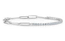 Lab Grown Diamond Paperclip Bracelet 1.20 ct