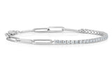 Lab Grown Diamond Paperclip Bracelet 1.20 ct