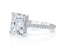 Hidden Halo Radiant Cut Diamond Engagement Ring