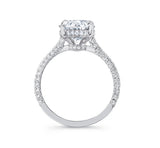 Hidden Halo Radiant Cut Diamond Engagement Ring