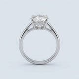 2.02ct E VS1 Ideal Cut Diamond Solitaire Engagement Ring in 19K White Gold