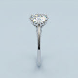 2.02ct E VS1 Ideal Cut Diamond Solitaire Engagement Ring in 19K White Gold