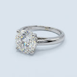 2.02ct E VS1 Ideal Cut Diamond Solitaire Engagement Ring in 19K White Gold