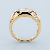 2.00ct Pear Cut Diamond East-West Gypsy Solitaire Ring in 14K Yellow Gold