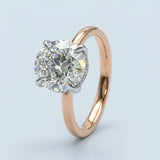 Hidden Halo Oval Brilliant Cut