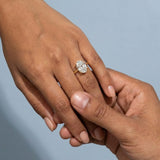 Cathedral Lines Oval Diamond Solitaire