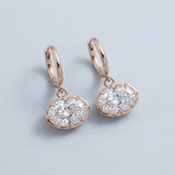East–West Oval Lab-Grown Diamond Drop Earrings — 3.00 ct tw