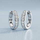 Lab Diamond Huggie Earrings 0.75 ct
