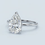 Pear Cut Solitaire Engagement Ring