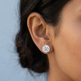 Martini 3-prong: 1.80 Carat D-E Color, VS2-VS1 Clarity, Lab-Grown Diamond Earrings – Timeless Brilliance Redefined