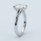 Cathedral Lines Oval Diamond Solitaire