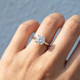 Solitaire Inspired Hidden Halo Round Brilliant