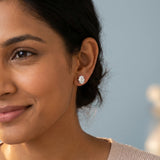 2.0 carat Oval Cut Lab Grown Diamond Stud Earrings