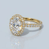 Best Ever Oval Halo Ring