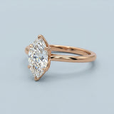 Marquise Lab-Grown Diamond Solitaire Ring