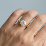 Round Split-Side Hidden-Halo Lab-Diamond Ring — 2.00 ct Centre Minimum