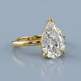 Pear Cut Solitaire Engagement Ring