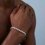 Pear shape Lab Grown Diamond Tennis Bracelet 4.50 cttw