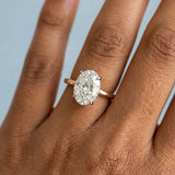 Hidden Halo Oval Brilliant Cut