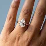 Pear Cut Solitaire Engagement Ring