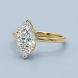 Marquise Lab-Grown Diamond Solitaire Ring