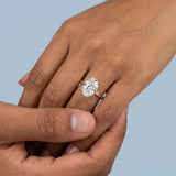 Hidden Halo Oval Brilliant Cut