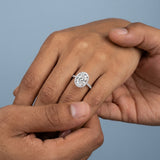 Best Ever Oval Halo Ring