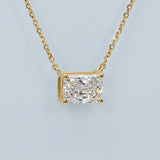 East-West Radiant Cut Pendant (Lab Grown Diamond)