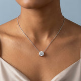 Round Cut Lab Grown Diamond Pendant 2.03 ct